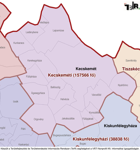 magyarország térkép kecskemét Kecskemét a járás térképen   Kecskemét a Kecskeméti járáshoz  magyarország térkép kecskemét