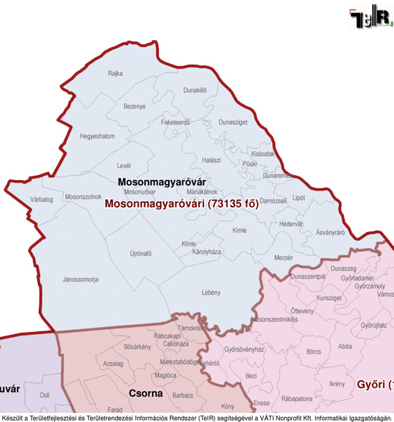 magyarország térkép mosonmagyaróvár Mosonmagyaróvár a járás térképen   Mosonmagyaróvár a  magyarország térkép mosonmagyaróvár